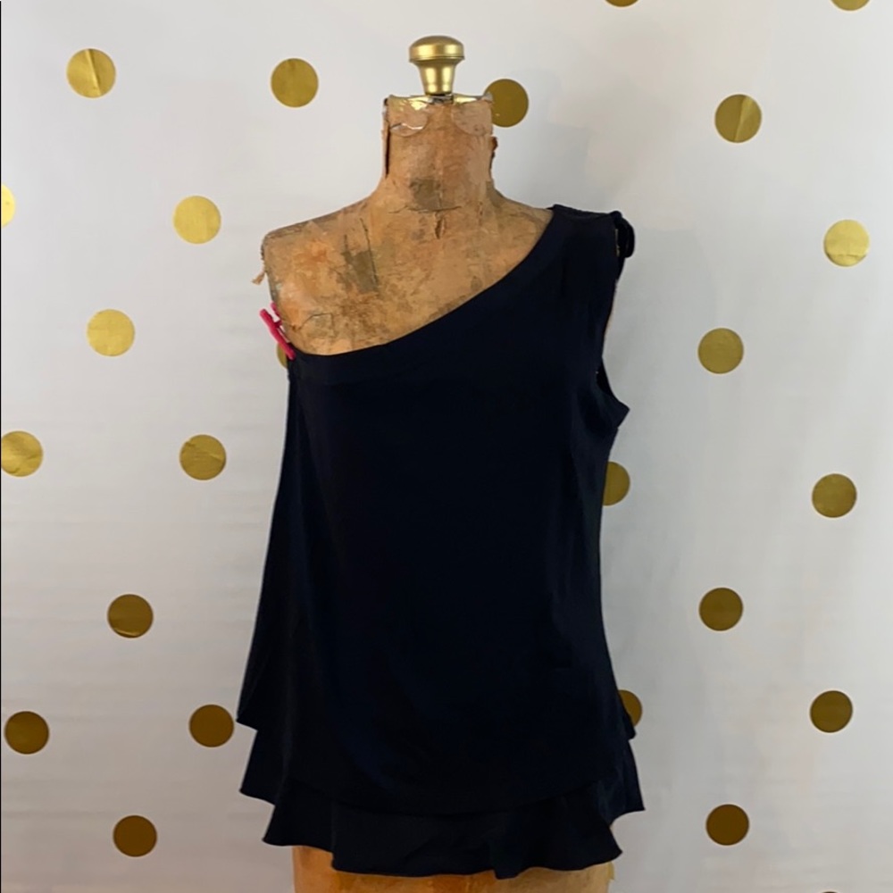 NWT Body Fx Shape Wear ColdShoulder Assymetric top